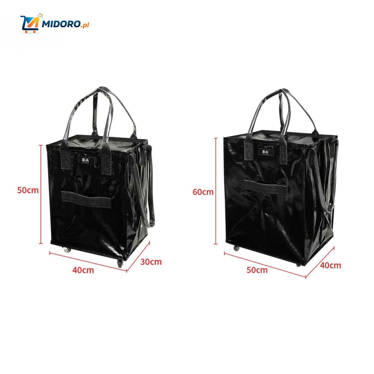 Rollexa™ Torba na wózku | Wózek na zakupy, Składany i Duża Pojemność