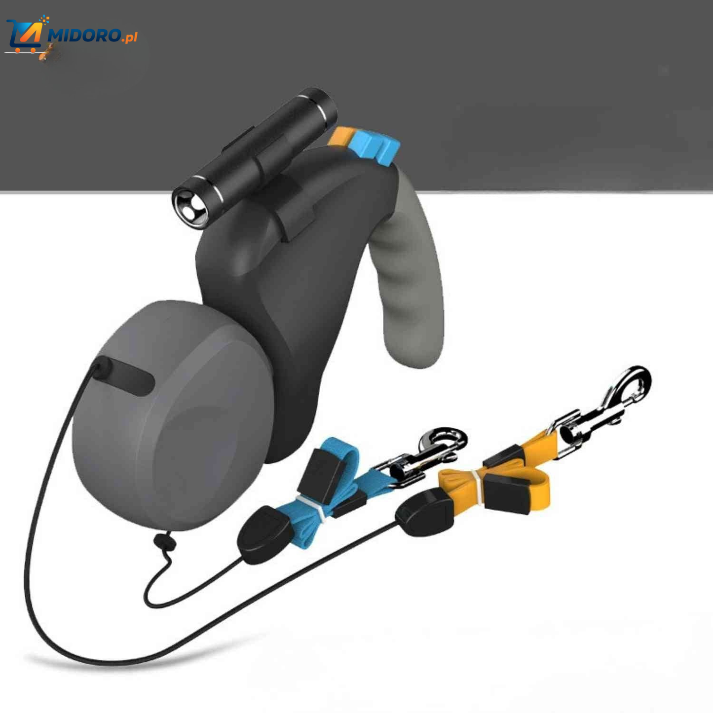 TweeTrek™ Smycz dla psów | Automatyczna, Wciągana & Dla 2 Psów