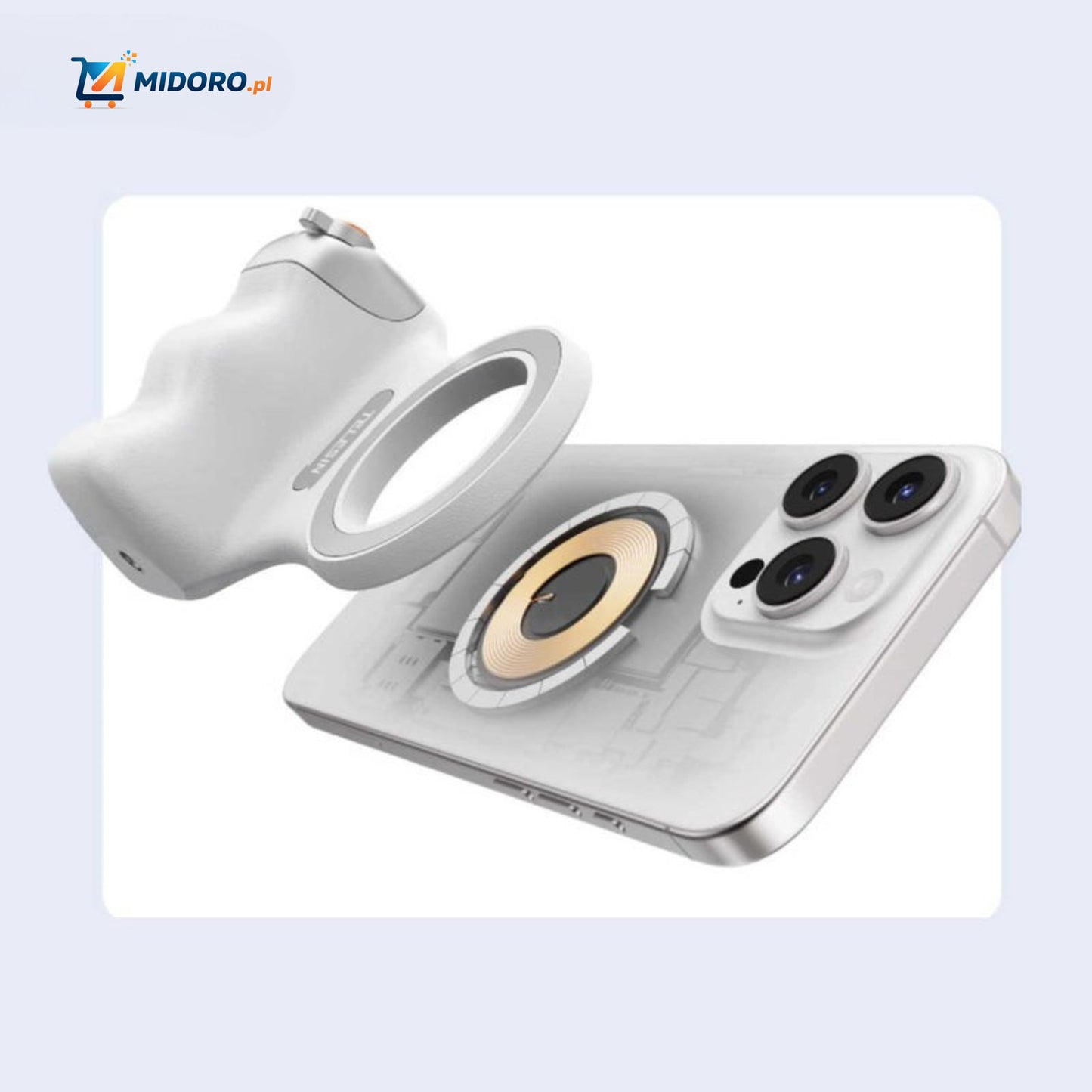 MagGrip™ Uchwyt | Magnetyczny, Zdalny Bluetooth i Asystent Zoom