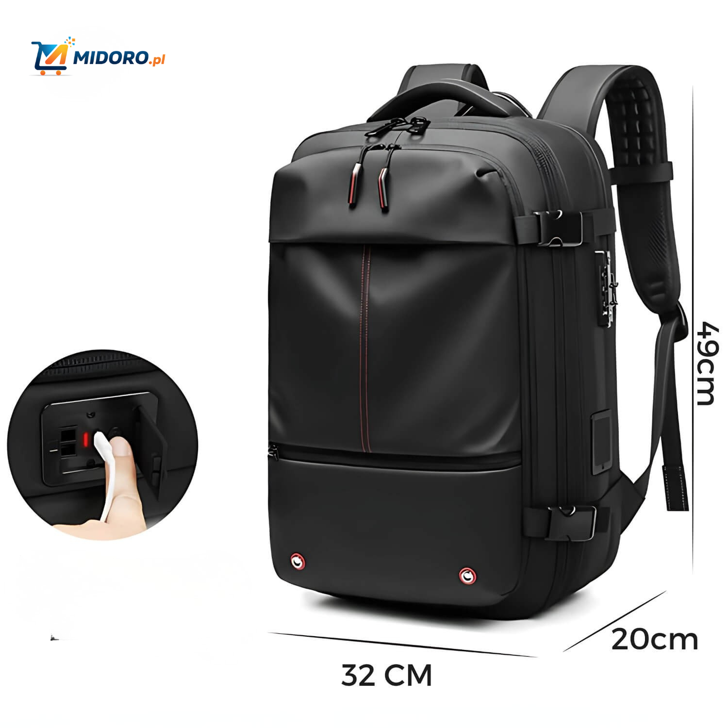 VacuPro™ Torba podróżna z funkcją próżniowego pakowania, kompresyjna i idealna do podróży