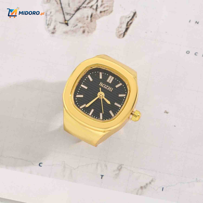 Timora™ Zegarek Pierścionkowy | Unikalny design, wyświetlanie czasu i stylowy dodatek