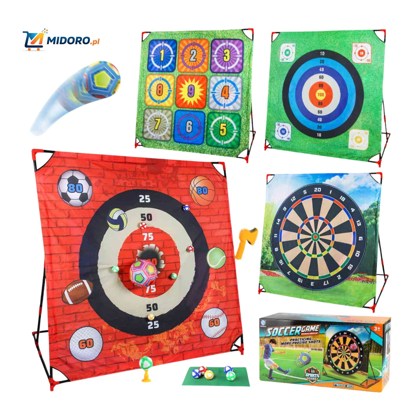 PlaySquare™ Zestaw Golfowy | Interaktywny, wewnętrzny, edukacyjny zestaw | Idealny Prezent na Święta