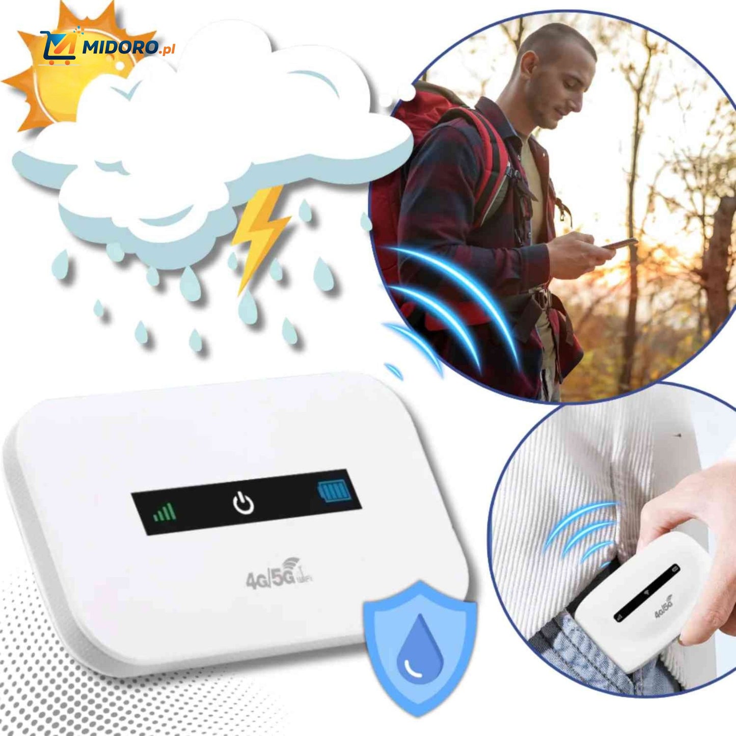 Router Netrovia™ | 4G Przenośny, Szybkie WiFi i Bez Kabli