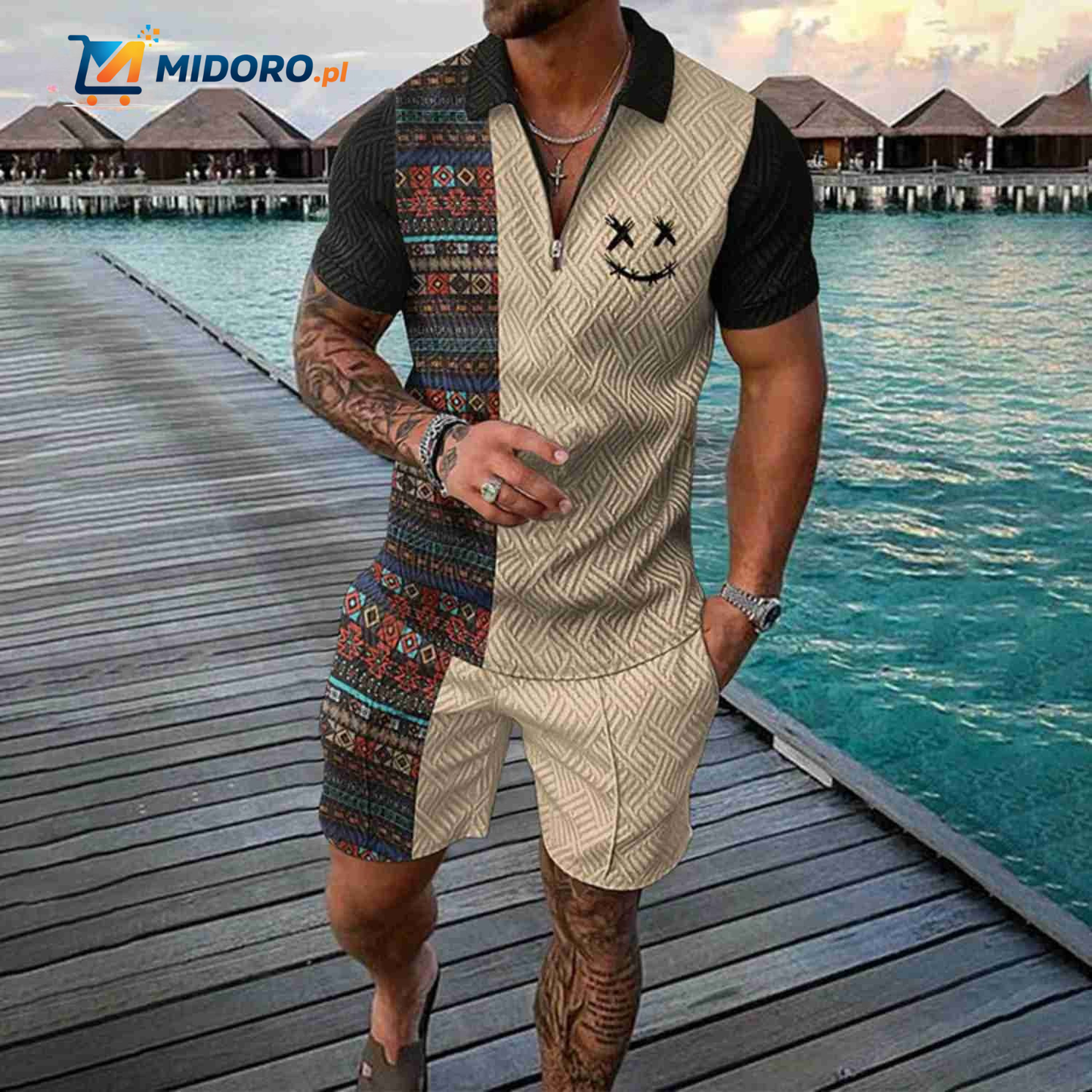 Zippora™ Zestaw | Koszula i Szorty, Oddychający, Stylowy i Wygodny