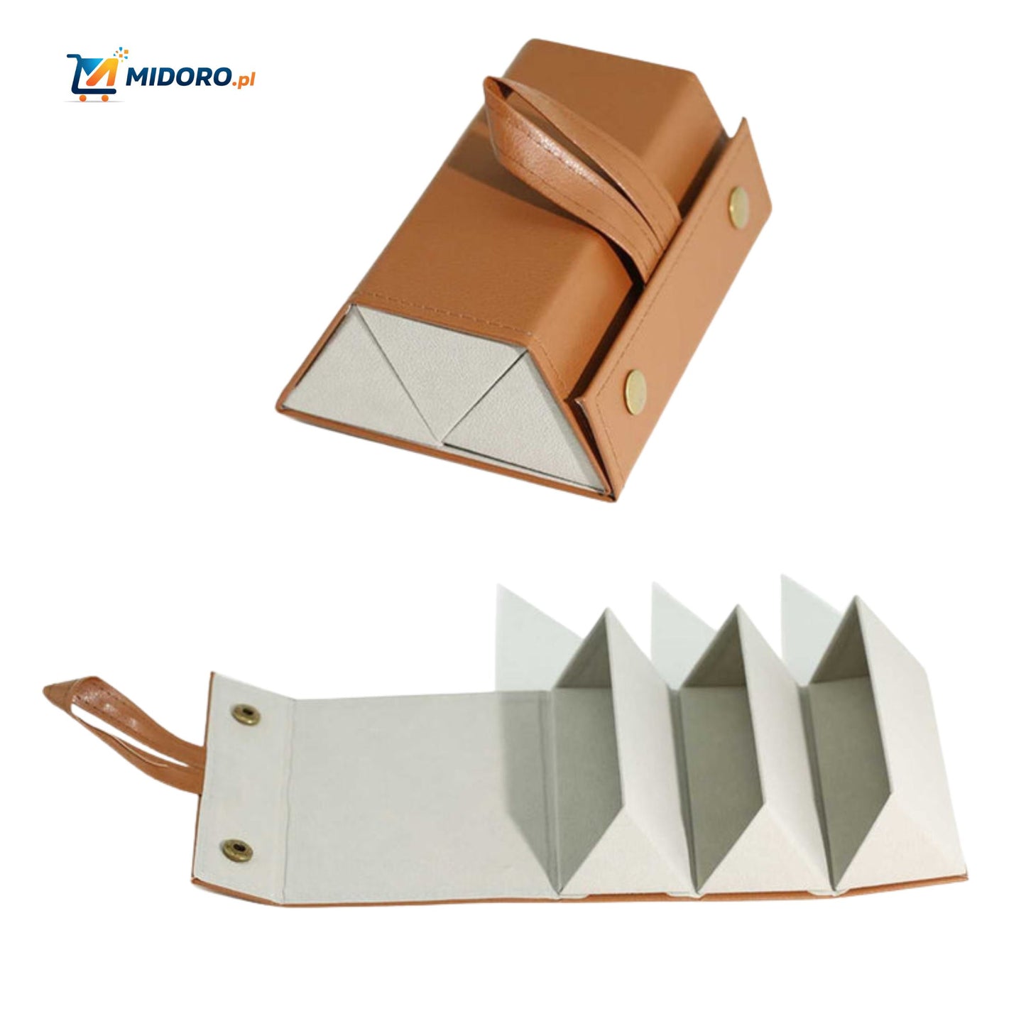 Optigarde™ Etui na okulary | Wielokieszeniowe, Składane i Oszczędzające Miejsce