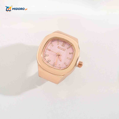 Timora™ Zegarek Pierścionkowy | Unikalny design, wyświetlanie czasu i stylowy dodatek