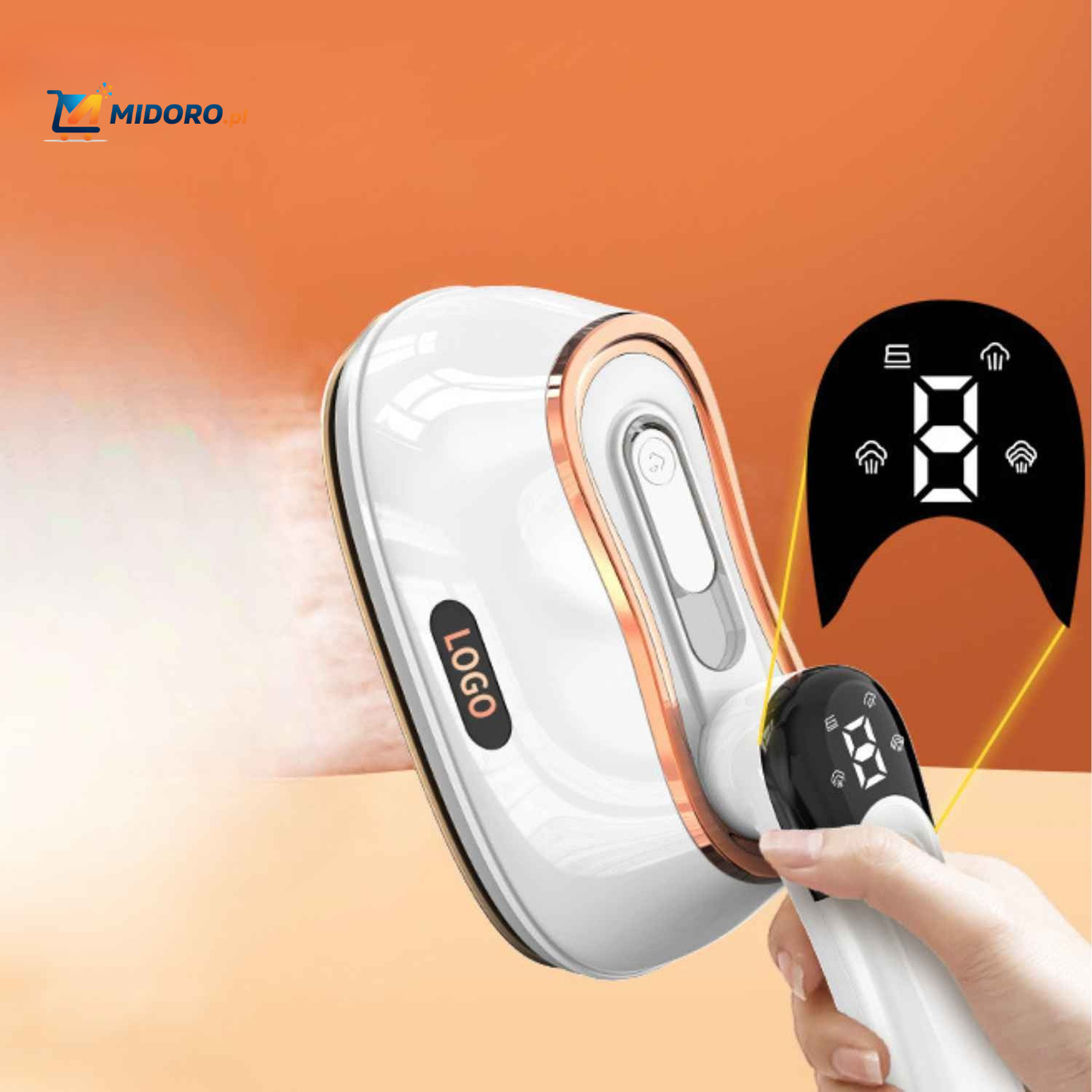 Steamova™ Żelazko | Składane, Obracane & Cyfrowy Wyświetlacz