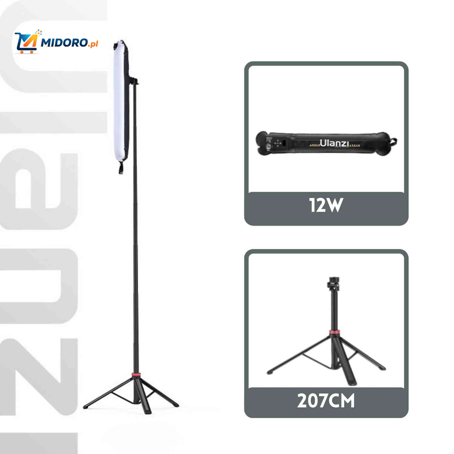 Ulanzi™ Lampa Napełniana Powietrzem | Magnetyczne Światło lub Zestaw Statywów – Idealna do Fotografii, Wideo i Na Zewnątrz