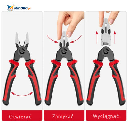 ProTool™ 6-w-1 | Zestaw wielofunkcyjny – Szczypce, Ściągacz do drutu, Klucz nasadowy!