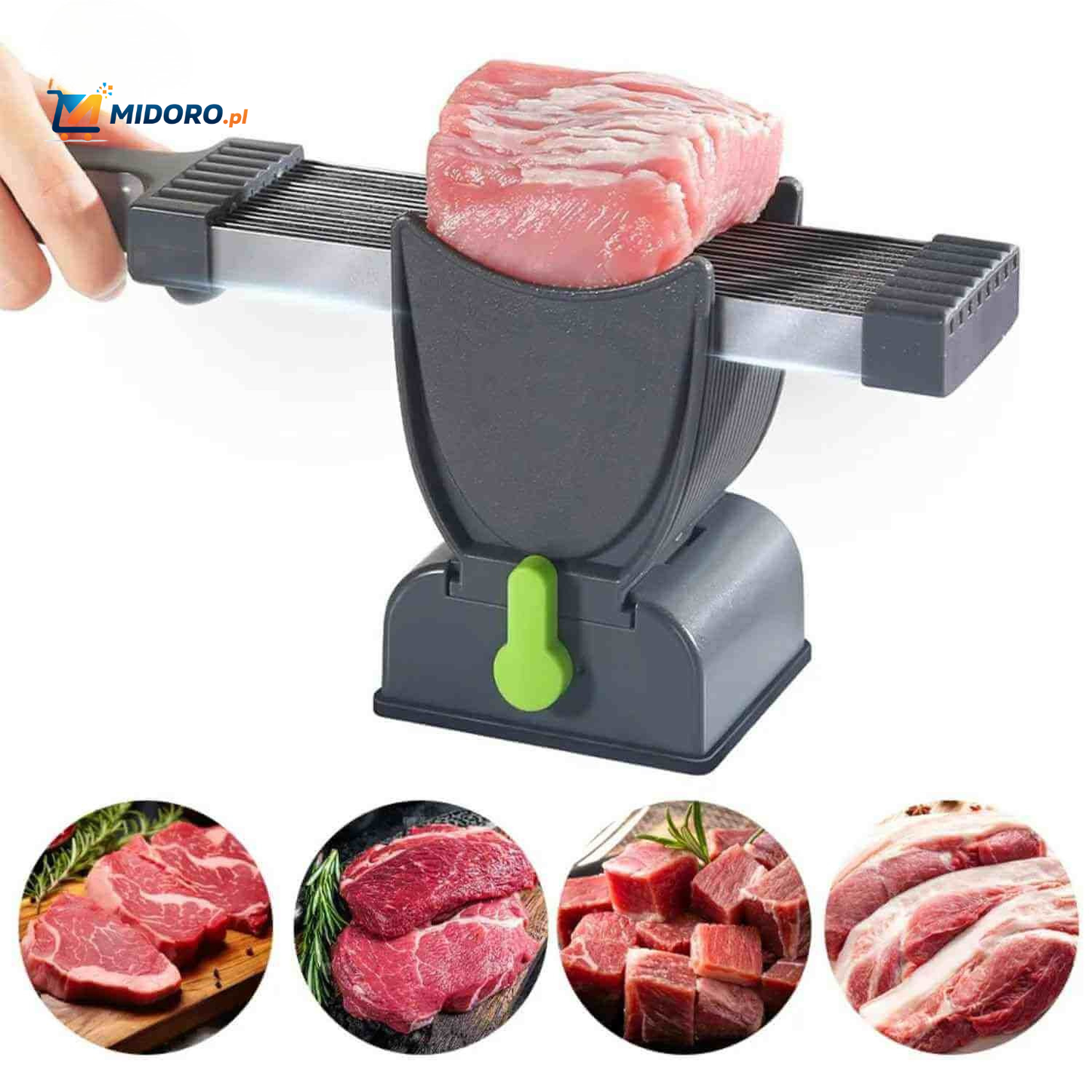 Slicora™ Zestaw do Krojenia Mięsa | Ręczny, Cienkie Plastry & Multi-funkcyjny