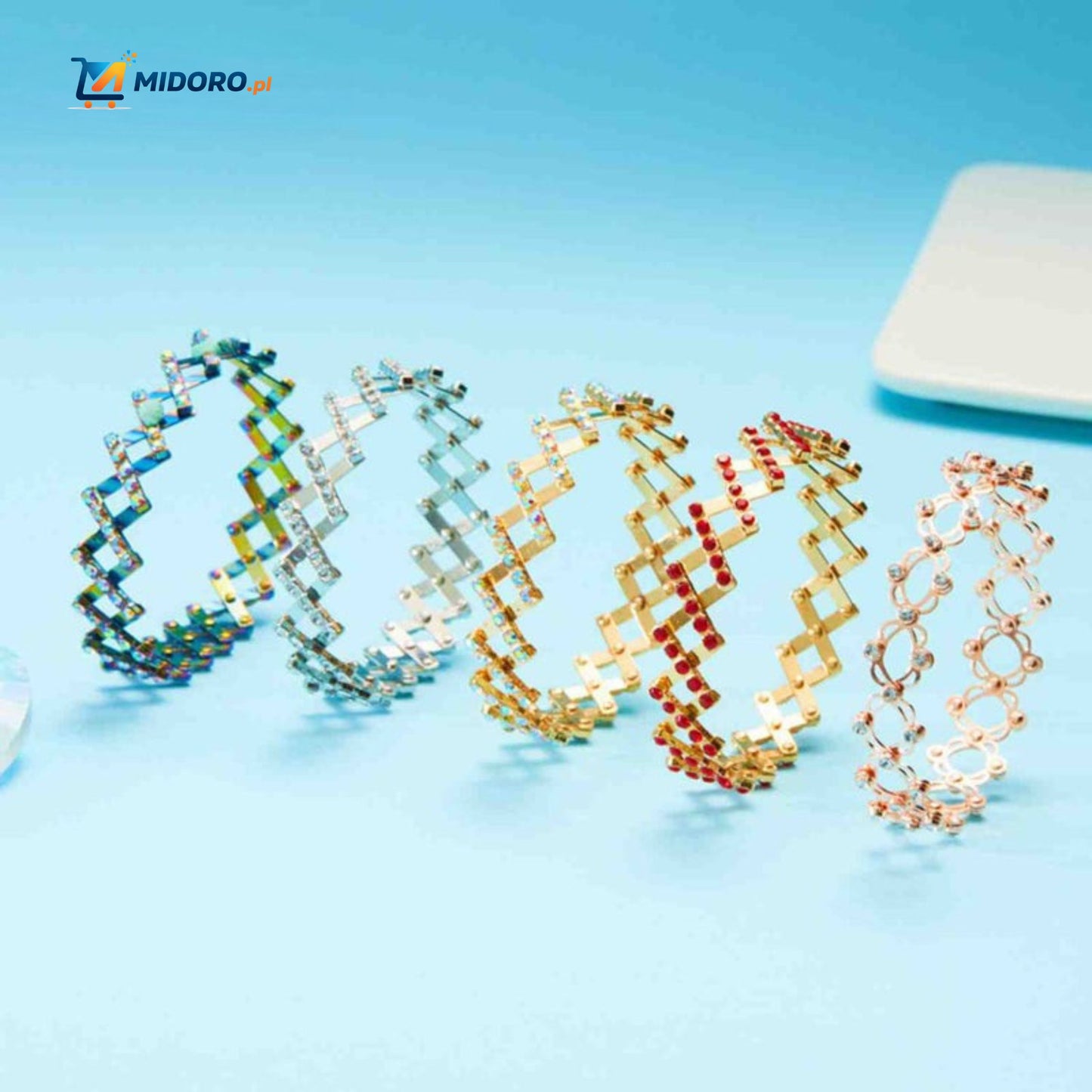 Morphix™ Elastyczny Pierścionek Bransoletka | Magiczny Diamentowy Design – Regulowany 2-7cmØ