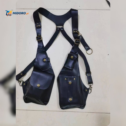 Steampunk™ Torba na ramię | Retro Skórzana Wszechstronna Torba na Przechowywanie!