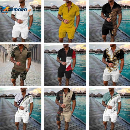 Zippora™ Zestaw | Koszula i Szorty, Oddychający, Stylowy i Wygodny