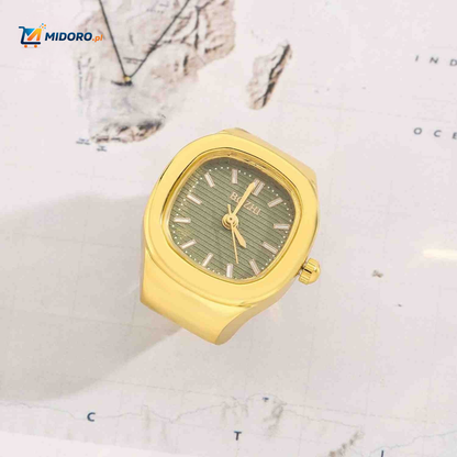 Timora™ Zegarek Pierścionkowy | Unikalny design, wyświetlanie czasu i stylowy dodatek