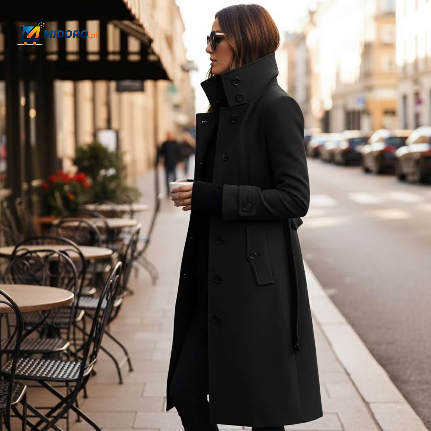 Veloura™ Płaszcz | Elegancki płaszcz z zapięciem na guziki dla kobiet