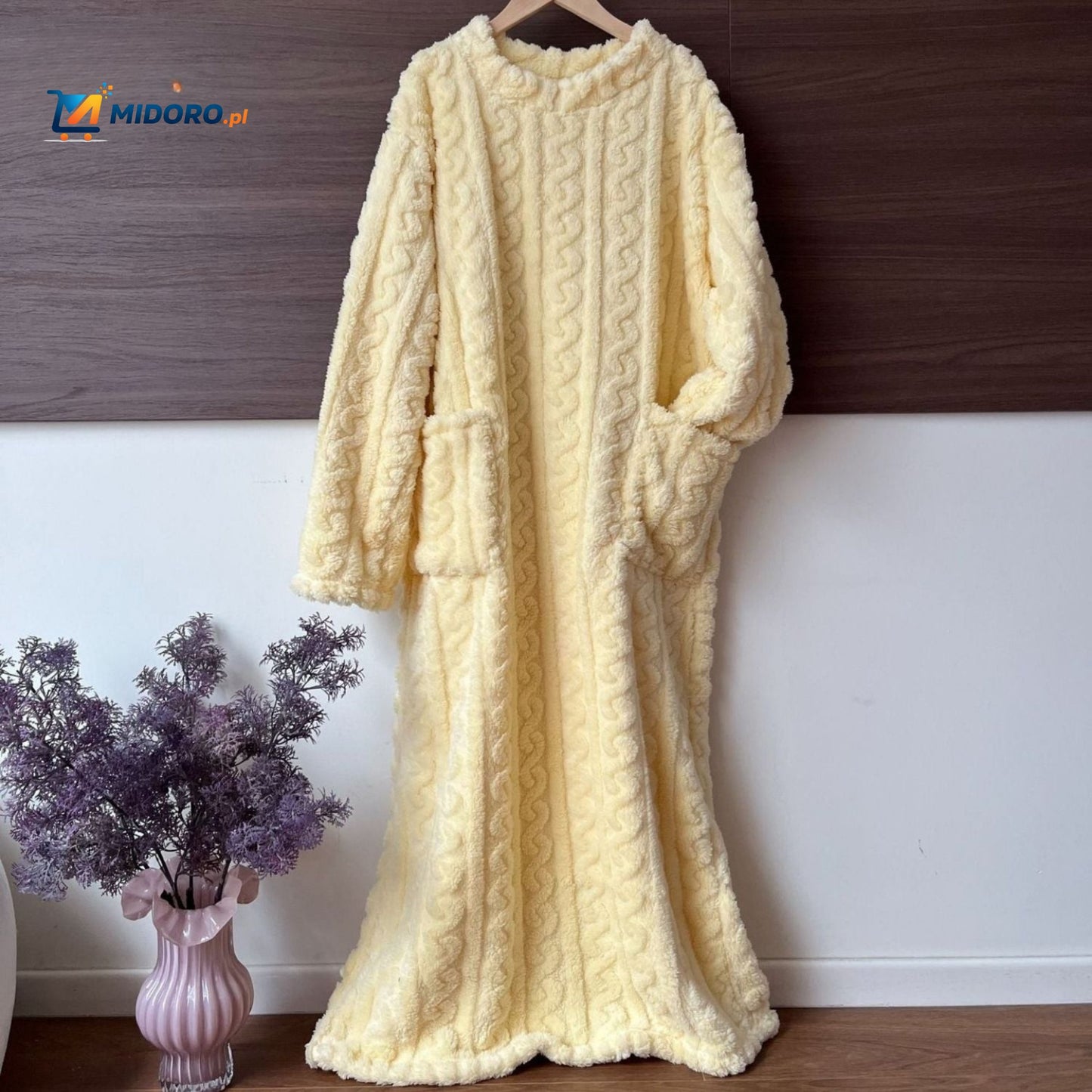 Snugglewear™ Kocykowa Sukienka | Miękki polar, z kieszeniami & ciepła na zimę