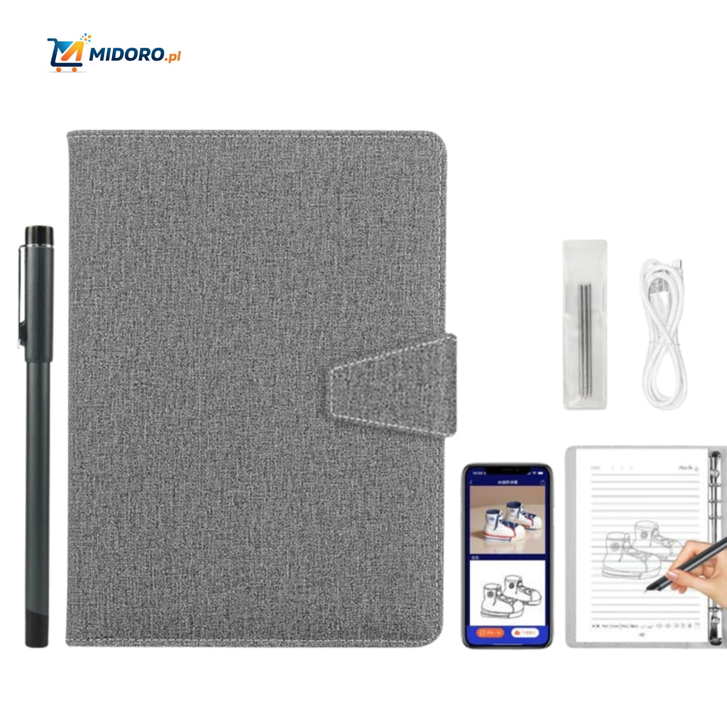 NoteSync™ Smart Pen | Synchronizacja ekranu, notatki AI i wielofunkcyjność