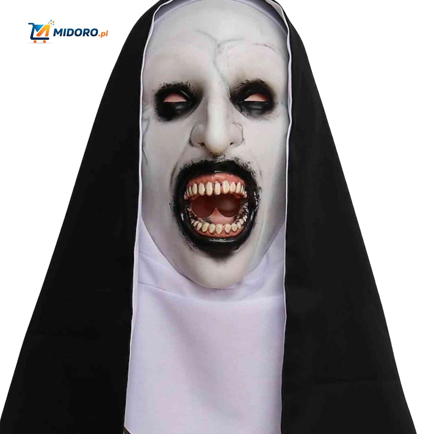 Phantora™ Maska Zakonnicy | Realistyczna, przerażająca i idealna na Halloween