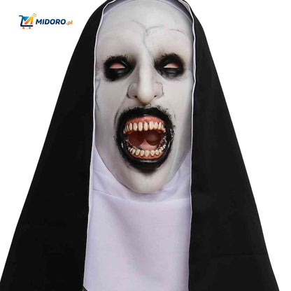Phantora™ Maska Zakonnicy | Realistyczna, przerażająca i idealna na Halloween
