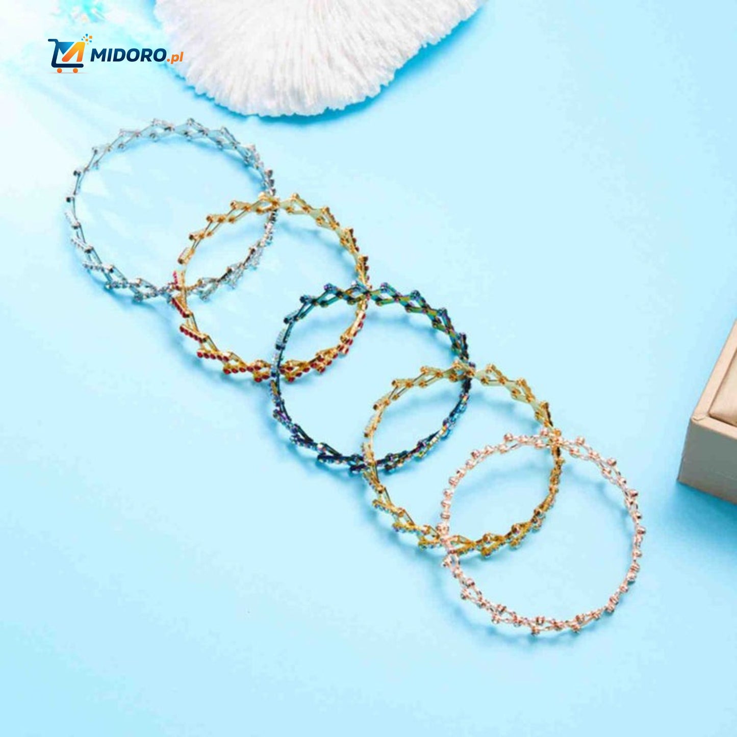 Morphix™ Elastyczny Pierścionek Bransoletka | Magiczny Diamentowy Design – Regulowany 2-7cmØ