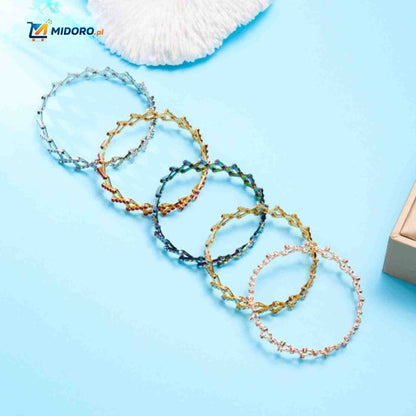 Morphix™ Elastyczny Pierścionek Bransoletka | Magiczny Diamentowy Design – Regulowany 2-7cmØ