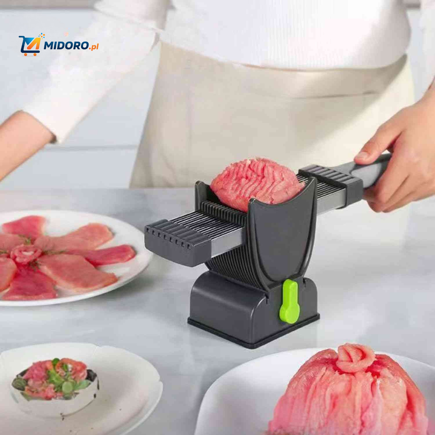 Slicora™ Zestaw do Krojenia Mięsa | Ręczny, Cienkie Plastry & Multi-funkcyjny