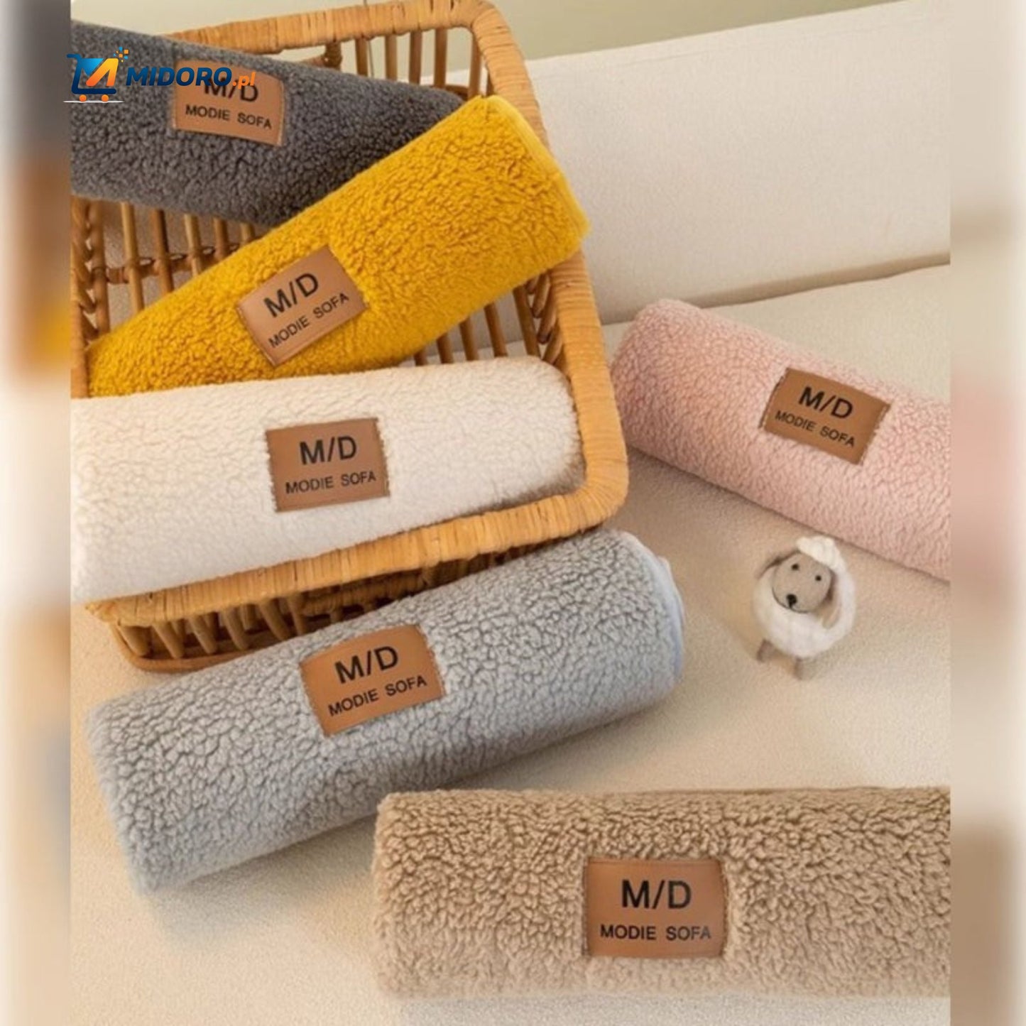 LuxeLamb™ Pokrowiec na Sofę | Miękki Design z Owczej Wełny dla Ciepła i Elegancji!