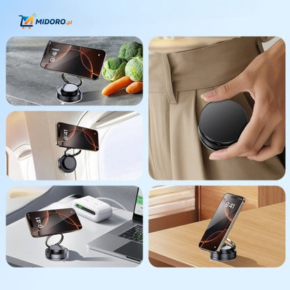 Magnevo™ Uchwyt na telefon | Obrót 360°, MagSafe i kompaktowy