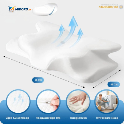 NeckRest™ Ergonomiczne Poduszka z Pianki Memory – Wspierająca i Zachowująca Kształt