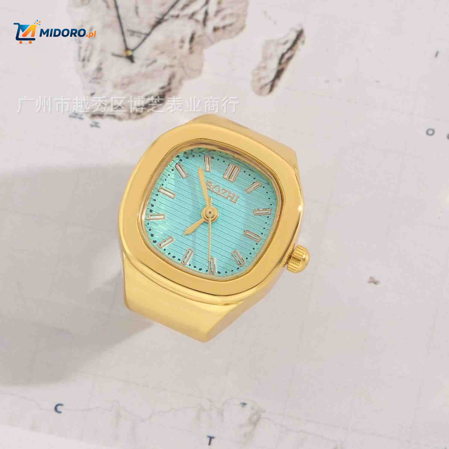 Timora™ Zegarek Pierścionkowy | Unikalny design, wyświetlanie czasu i stylowy dodatek