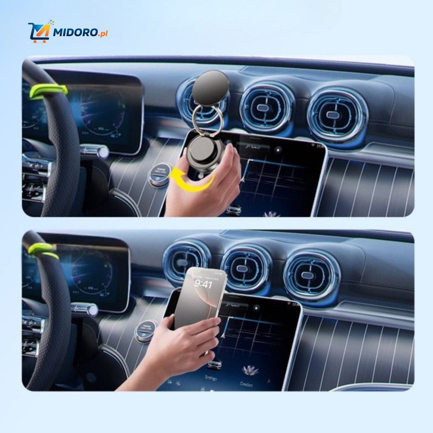 Magnevo™ Uchwyt na telefon | Obrót 360°, MagSafe i kompaktowy