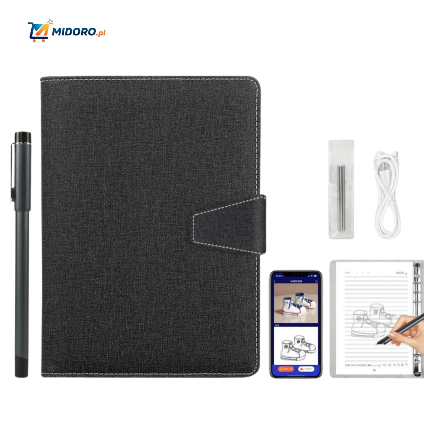 NoteSync™ Smart Pen | Synchronizacja ekranu, notatki AI i wielofunkcyjność