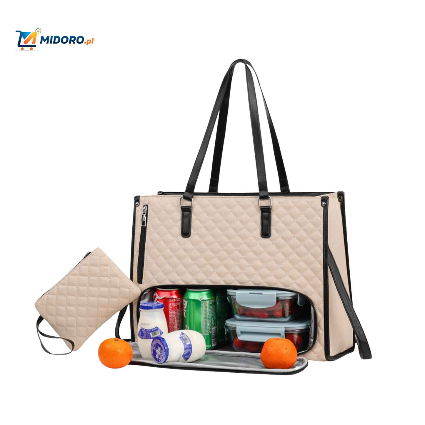 Totezia™ Torba | 2-w-1 Torebka i Torba Chłodząca, Przestronny i Stylowy Design + Darmowa Torebka Wartości 19,95 €