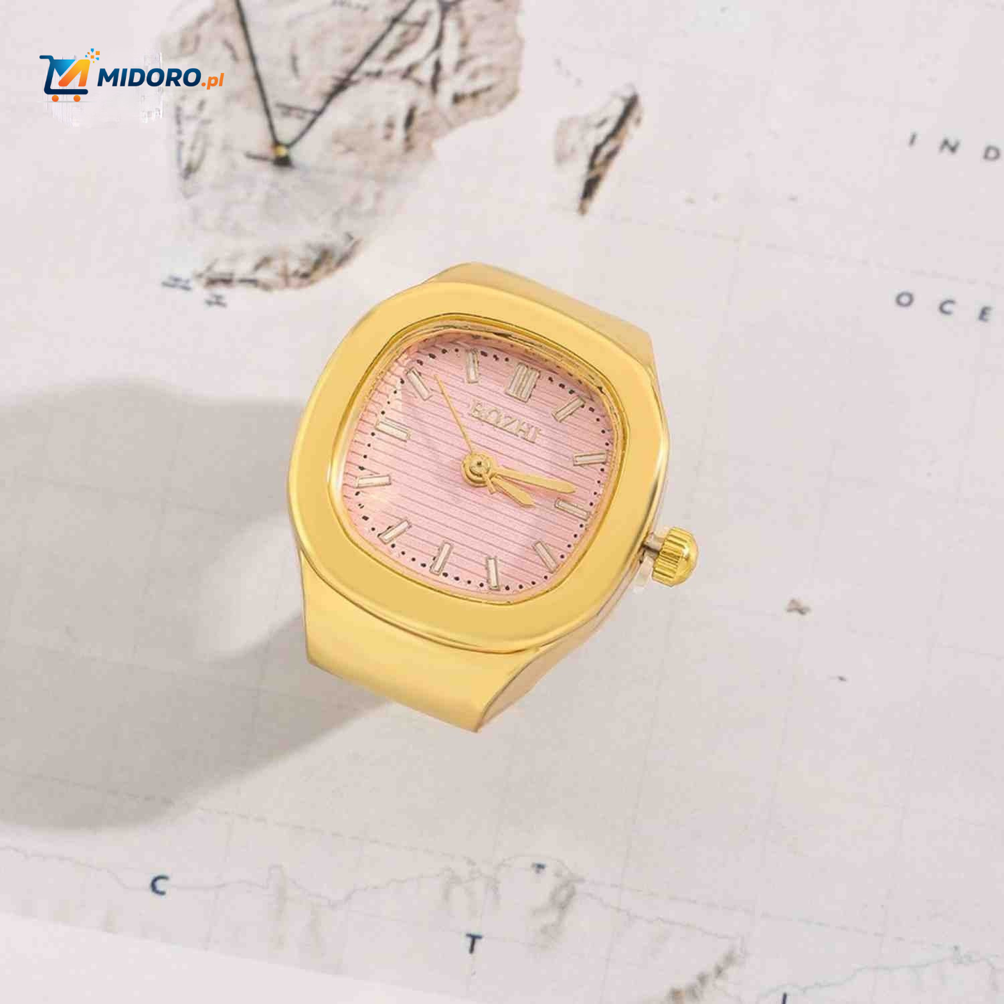 Timora™ Zegarek Pierścionkowy | Unikalny design, wyświetlanie czasu i stylowy dodatek