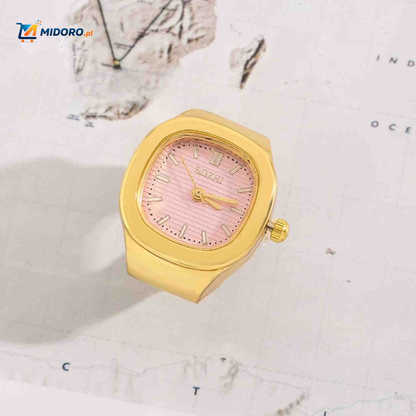 Timora™ Zegarek Pierścionkowy | Unikalny design, wyświetlanie czasu i stylowy dodatek