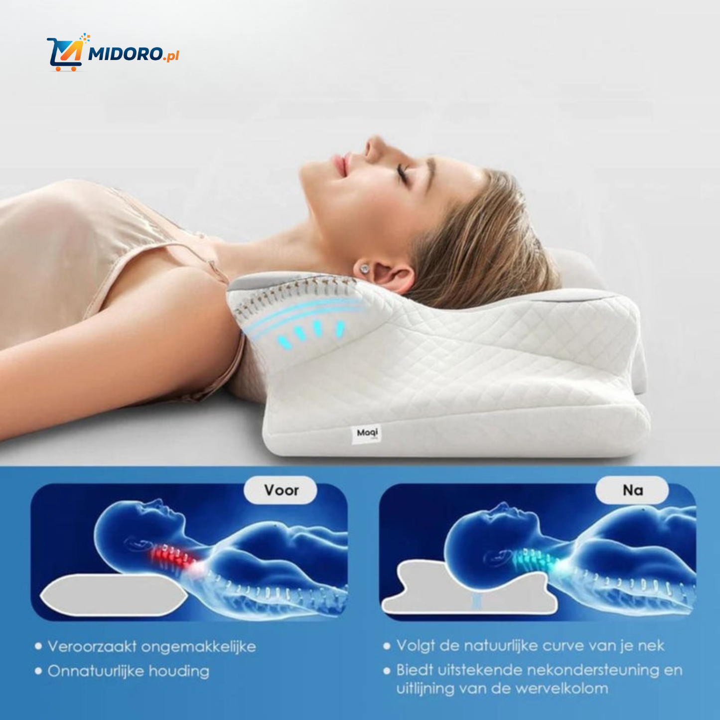 NeckRest™ Ergonomiczne Poduszka z Pianki Memory – Wspierająca i Zachowująca Kształt