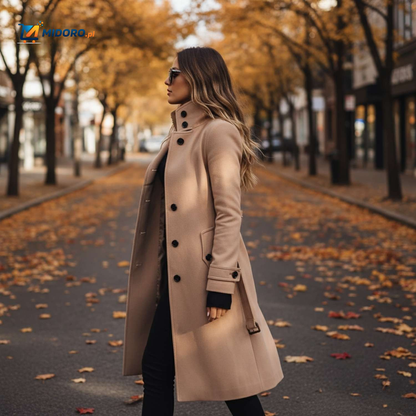 Veloura™ Płaszcz | Elegancki płaszcz z zapięciem na guziki dla kobiet