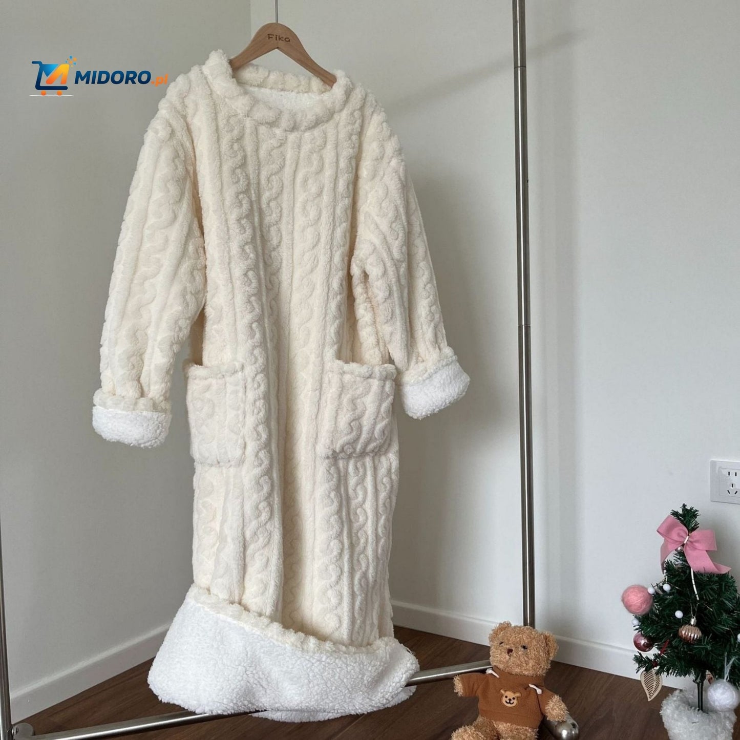 Snugglewear™ Kocykowa Sukienka | Miękki polar, z kieszeniami & ciepła na zimę