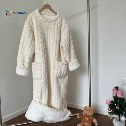 Snugglewear™ Kocykowa Sukienka | Miękki polar, z kieszeniami & ciepła na zimę