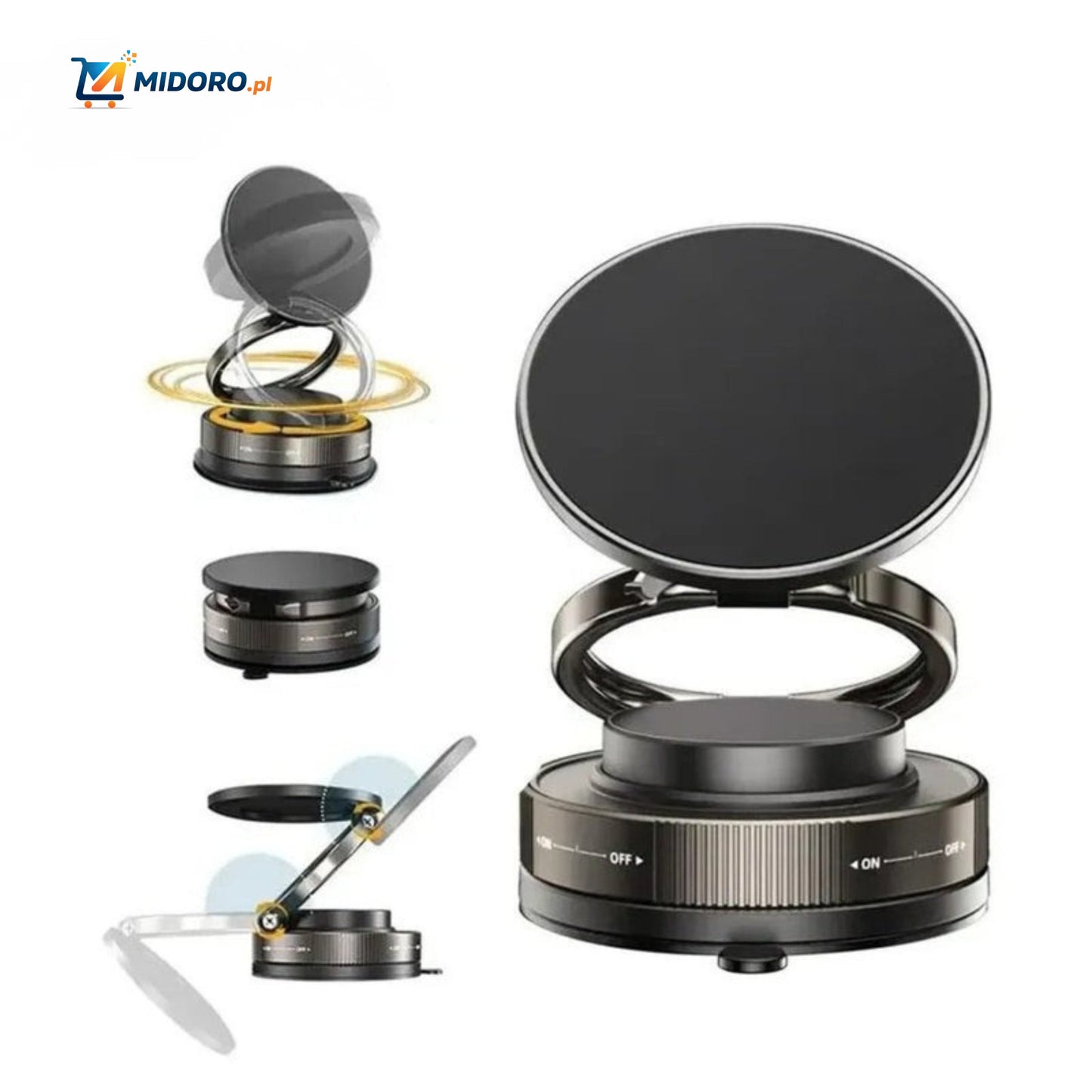 Magnevo™ Uchwyt na telefon | Obrót 360°, MagSafe i kompaktowy