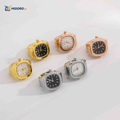 Timora™ Zegarek Pierścionkowy | Unikalny design, wyświetlanie czasu i stylowy dodatek