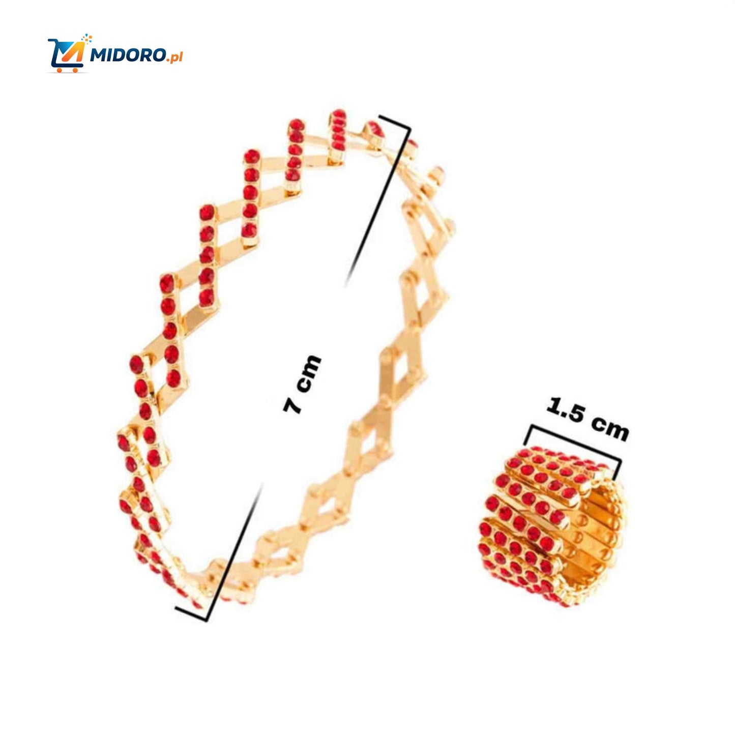 Morphix™ Elastyczny Pierścionek Bransoletka | Magiczny Diamentowy Design – Regulowany 2-7cmØ