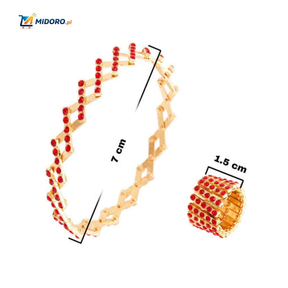 Morphix™ Elastyczny Pierścionek Bransoletka | Magiczny Diamentowy Design – Regulowany 2-7cmØ