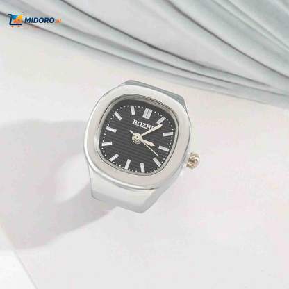 Timora™ Zegarek Pierścionkowy | Unikalny design, wyświetlanie czasu i stylowy dodatek