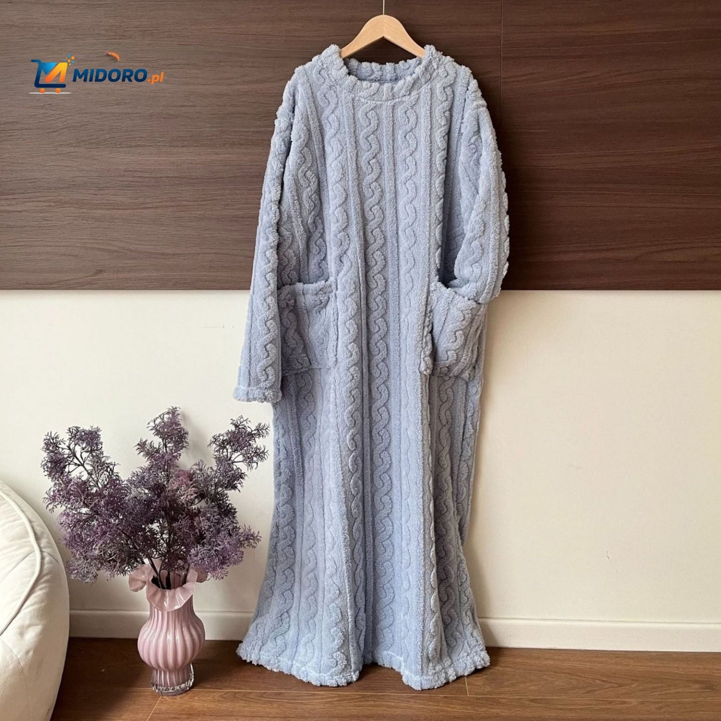 Snugglewear™ Kocykowa Sukienka | Miękki polar, z kieszeniami & ciepła na zimę