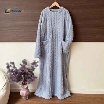 Snugglewear™ Kocykowa Sukienka | Miękki polar, z kieszeniami & ciepła na zimę