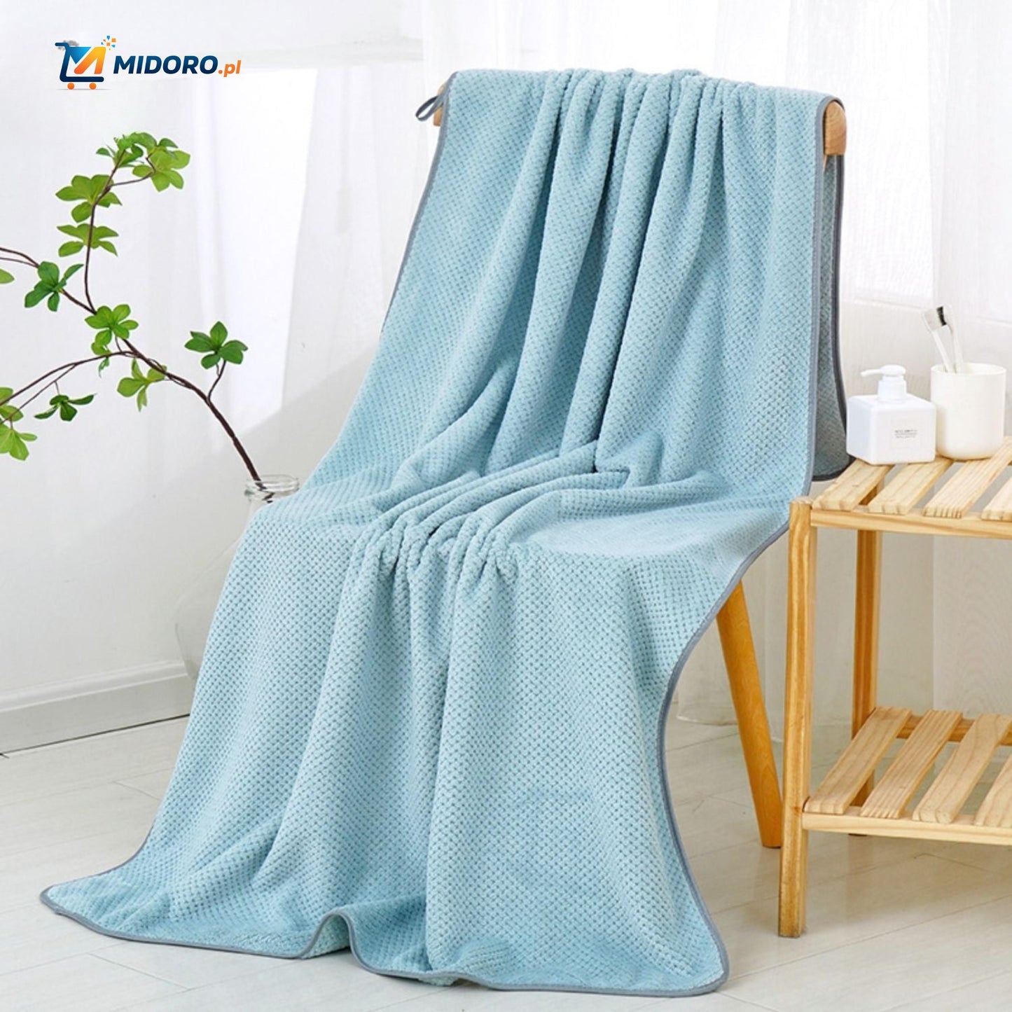 Ręcznik kąpielowy PineappleGrid™ | Szybko schnie, wchłania, idealny na prezent!