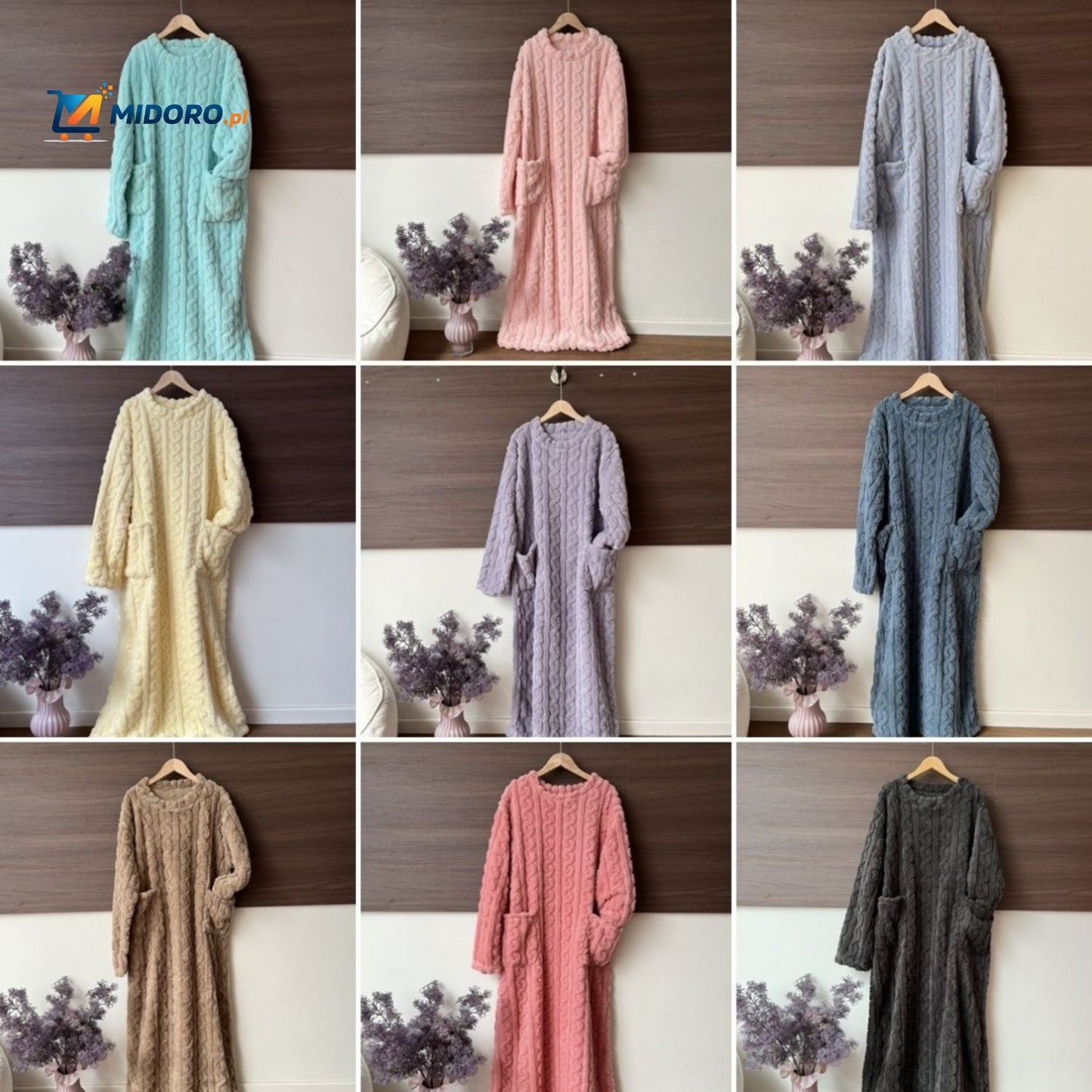 Snugglewear™ Kocykowa Sukienka | Miękki polar, z kieszeniami & ciepła na zimę