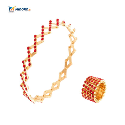 Morphix™ Elastyczny Pierścionek Bransoletka | Magiczny Diamentowy Design – Regulowany 2-7cmØ