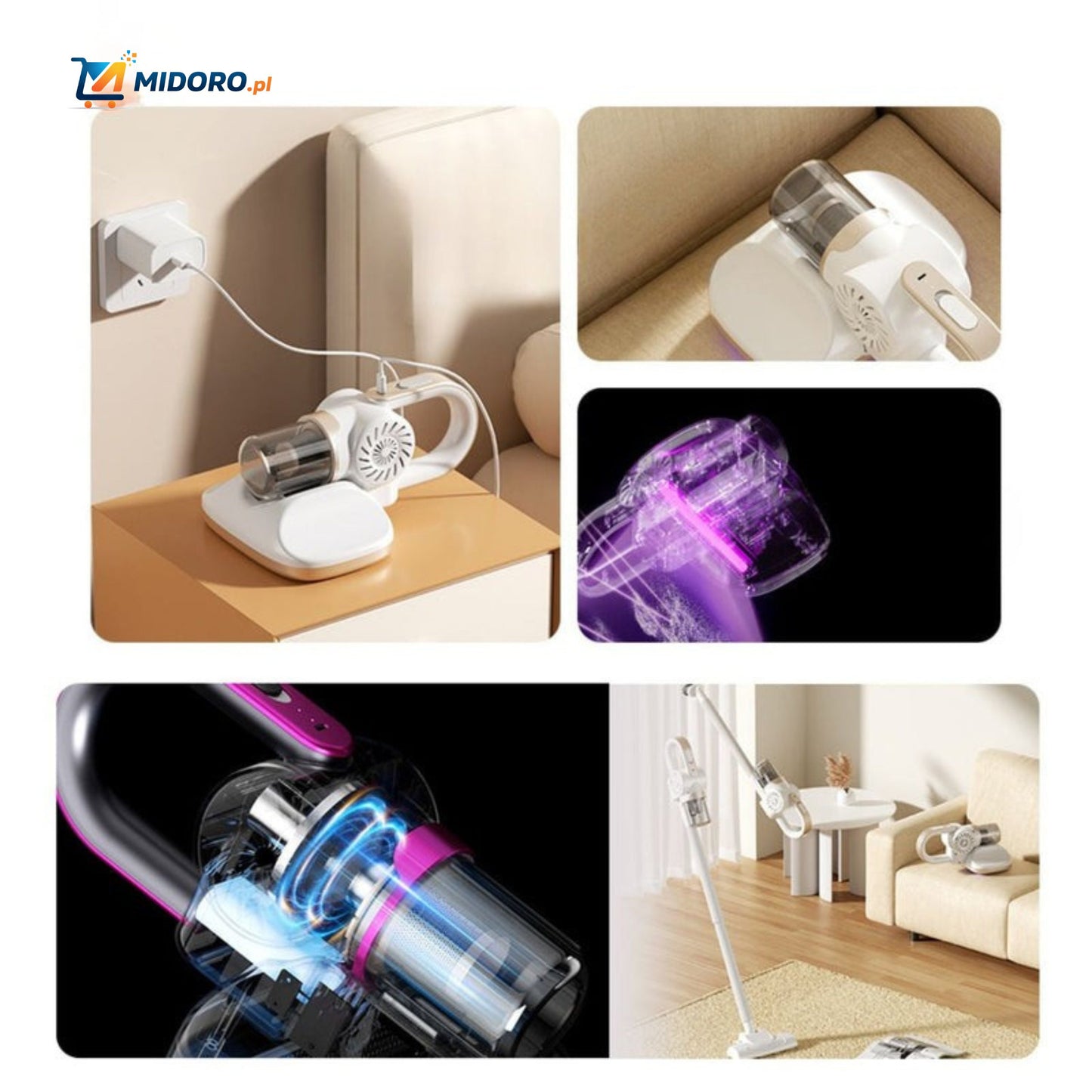 MopVac™ Pro | Bezprzewodowy, Silne Ssanie & Usuwanie Roztoczy!